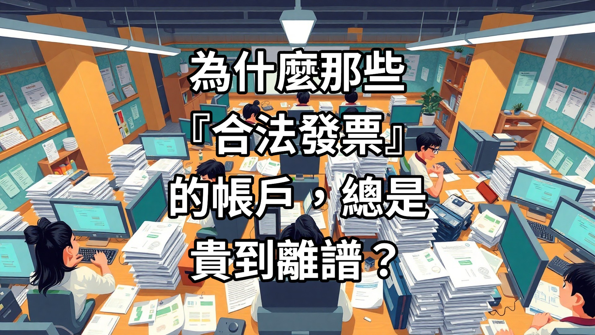 為什麼那些『合法發票』的帳戶，總是貴到離譜？