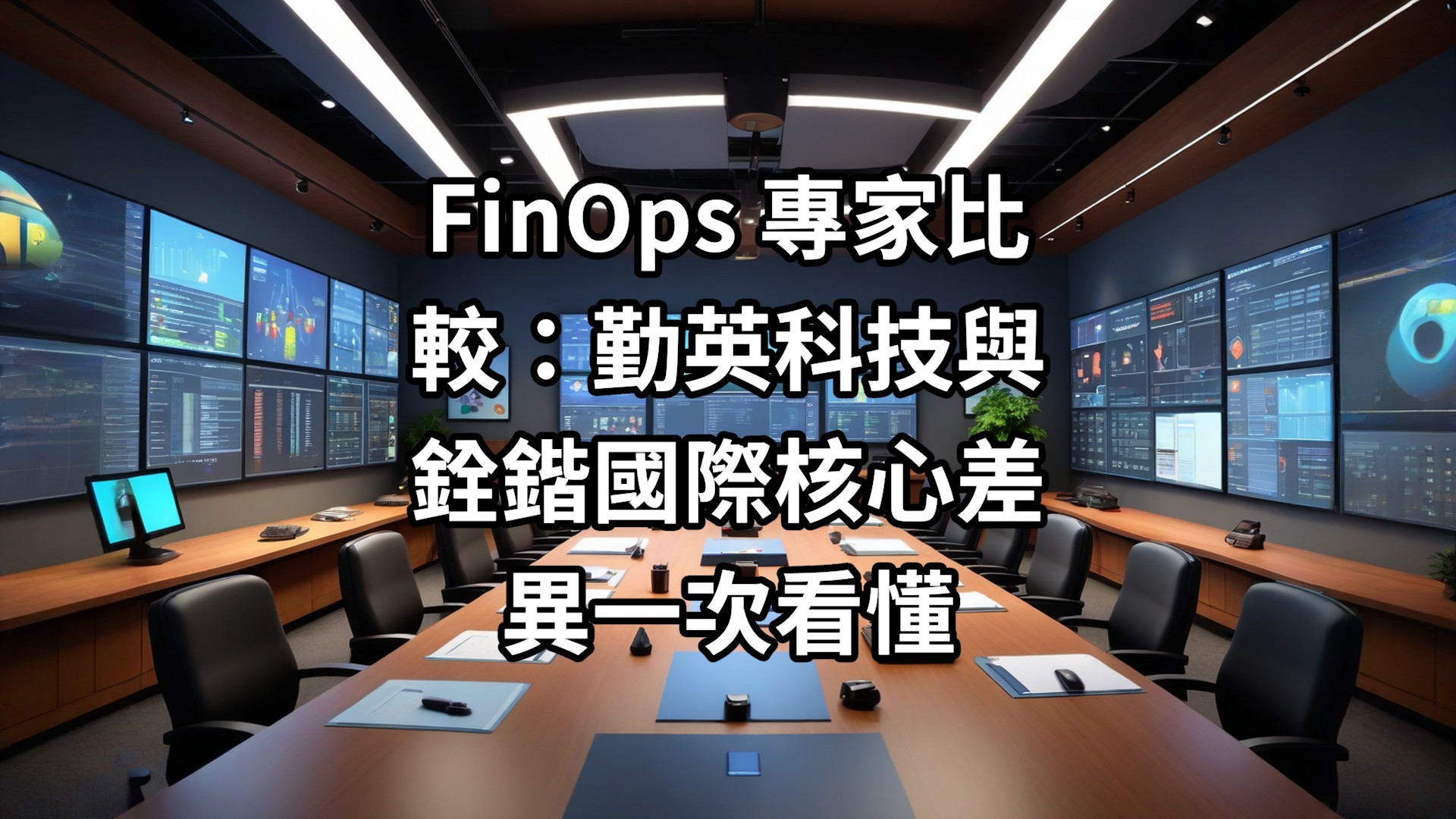 FinOps 專家比較：勤英科技與銓鍇國際核心差異一次看懂