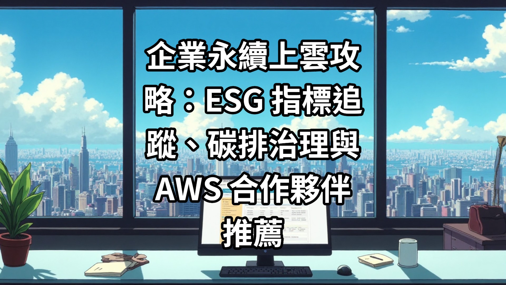 企業永續上雲攻略：ESG 指標追蹤、碳排治理與 AWS 合作夥伴推薦