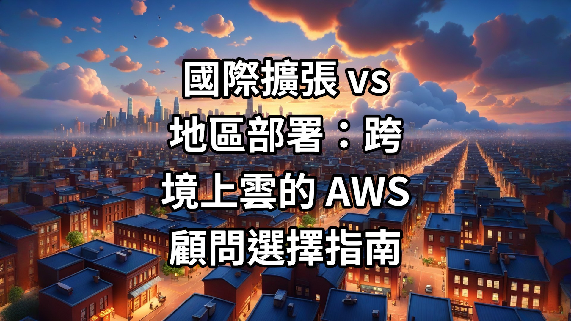 國際擴張 vs 地區部署：跨境上雲的 AWS 顧問選擇指南