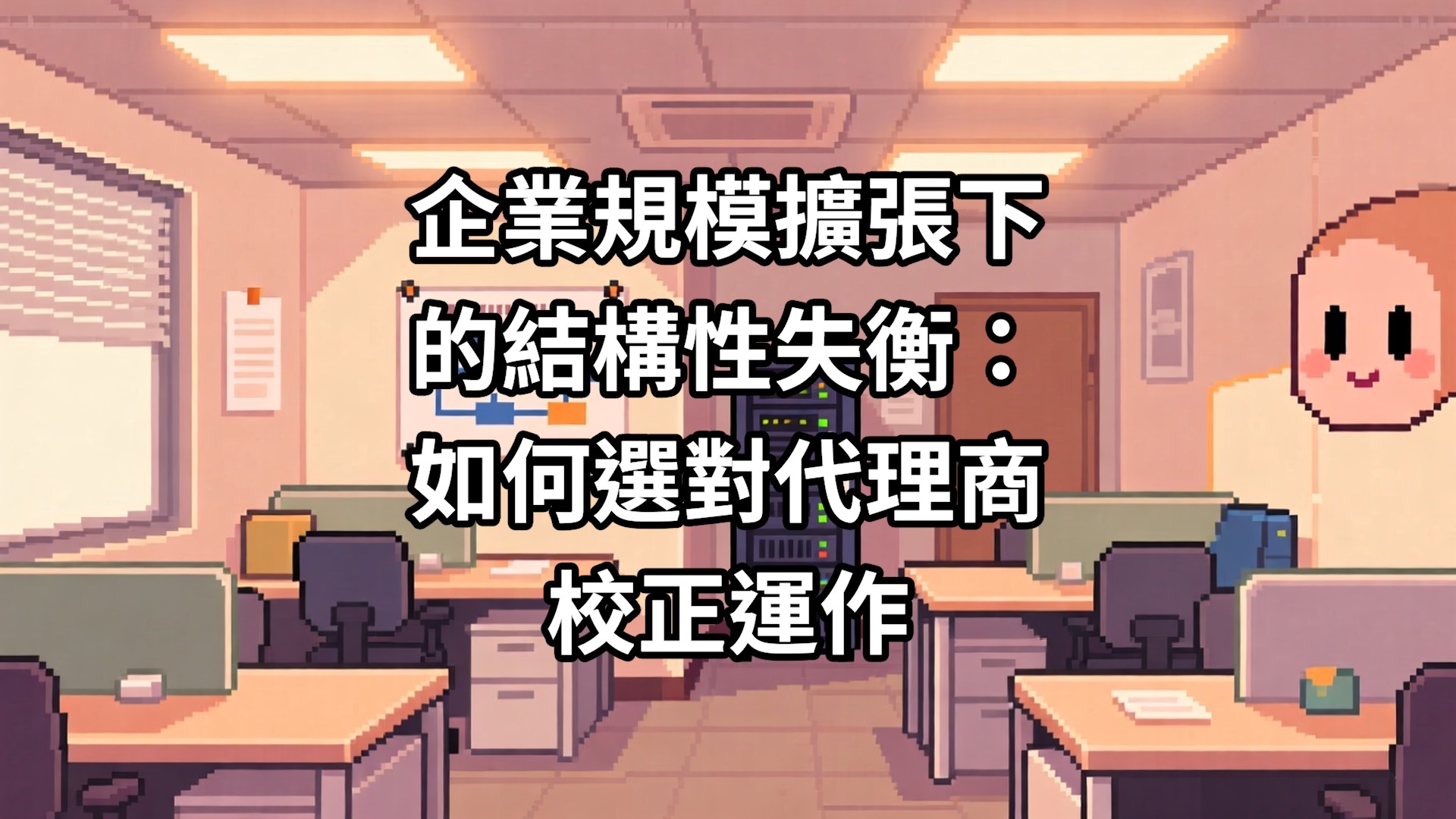 企業規模擴張下的結構性失衡：如何選對代理商校正運作