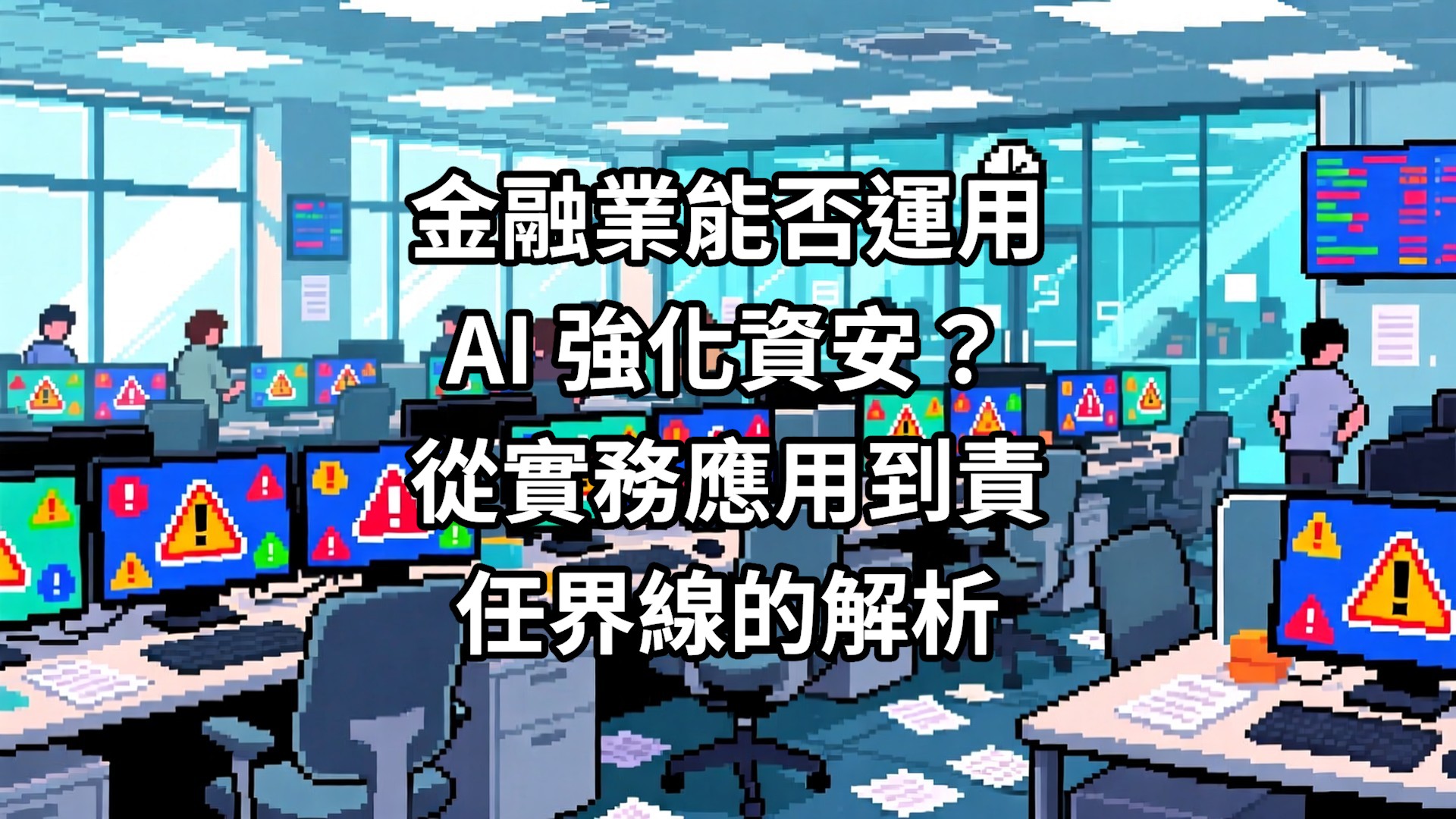金融業能否運用 AI 強化資安？從實務應用到責任界線的解析